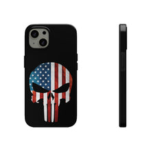 Load image into Gallery viewer, American Flag Punisher Skull - USA Phone Case
