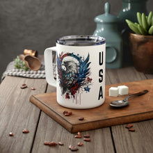 Load image into Gallery viewer, American Flag Eagle - Insulated Coffee Mug, 10oz
