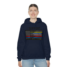 Load image into Gallery viewer, First Responders Flag - Hooded Sweatshirt
