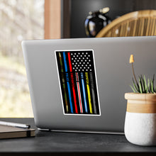 Load image into Gallery viewer, First Responders Flag - Vinyl Decals
