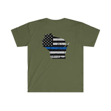 Load image into Gallery viewer, Thin Blue Line - Wisconsin - T-Shirt
