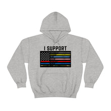 Load image into Gallery viewer, First Responders Flag - Hooded Sweatshirt
