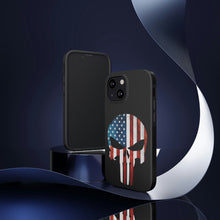Load image into Gallery viewer, American Flag Punisher Skull - USA Phone Case
