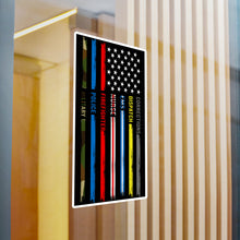 Load image into Gallery viewer, First Responders Flag - Vinyl Decals
