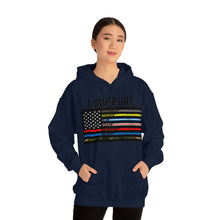 Load image into Gallery viewer, First Responders Flag - Hooded Sweatshirt
