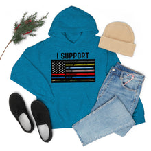 Load image into Gallery viewer, First Responders Flag - Hooded Sweatshirt
