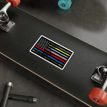 Load image into Gallery viewer, First Responders Flag - Vinyl Decals
