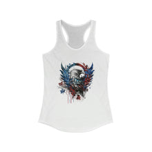 Load image into Gallery viewer, American Flag Eagle - Women's Racerback Tank
