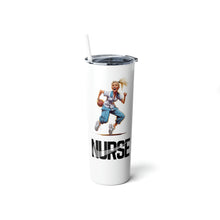 Load image into Gallery viewer, Megan The Nike Nurse - Steel Tumbler with Straw, 20oz

