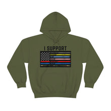 Load image into Gallery viewer, First Responders Flag - Hooded Sweatshirt

