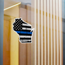 Load image into Gallery viewer, Thin Blue Line - Wisconsin - Vinyl Decals
