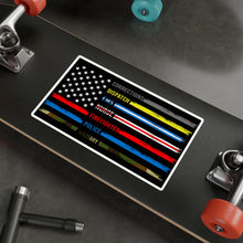 Load image into Gallery viewer, First Responders Flag - Vinyl Decals

