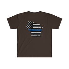Load image into Gallery viewer, Thin Blue Line - Wisconsin - T-Shirt
