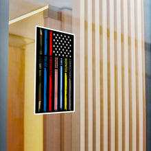 Load image into Gallery viewer, First Responders Flag - Vinyl Decals
