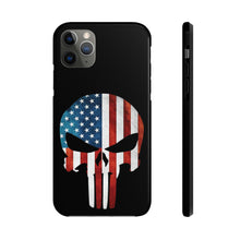 Load image into Gallery viewer, American Flag Punisher Skull - USA Phone Case
