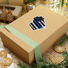 Load image into Gallery viewer, Thin Blue Line - Wisconsin - Vinyl Decals
