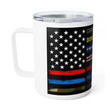 Load image into Gallery viewer, First Responders Flag - Insulated Coffee Mug, 10oz
