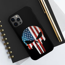 Load image into Gallery viewer, American Flag Punisher Skull - USA Phone Case
