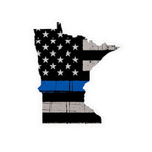 Load image into Gallery viewer, Thin Blue Line - Minnesota - Vinyl Decals
