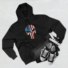 Load image into Gallery viewer, American Flag Punisher Skull - USA Hoodie
