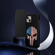 Load image into Gallery viewer, American Flag Punisher Skull - USA Phone Case
