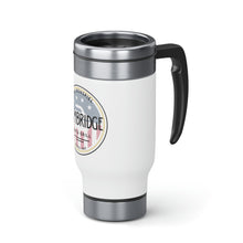 Load image into Gallery viewer, Curling Steel Travel Mug with Handle, 14oz
