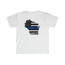 Load image into Gallery viewer, Thin Blue Line - Wisconsin - T-Shirt
