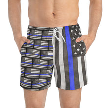 Load image into Gallery viewer, Thin Blue Line - Swim Trunks

