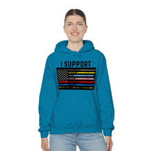 Load image into Gallery viewer, First Responders Flag - Hooded Sweatshirt
