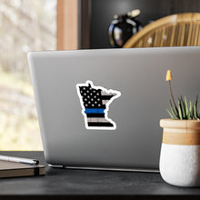 Load image into Gallery viewer, Thin Blue Line - Minnesota - Vinyl Decals
