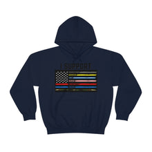 Load image into Gallery viewer, First Responders Flag - Hooded Sweatshirt
