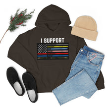 Load image into Gallery viewer, First Responders Flag - Hooded Sweatshirt
