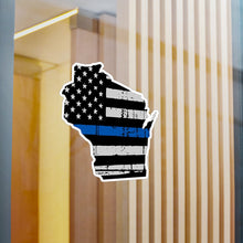 Load image into Gallery viewer, Thin Blue Line - Wisconsin - Vinyl Decals
