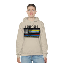 Load image into Gallery viewer, First Responders Flag - Hooded Sweatshirt
