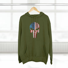 Load image into Gallery viewer, American Flag Punisher Skull - USA Hoodie
