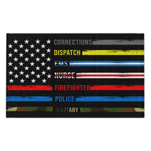 Load image into Gallery viewer, First Responders Flag - Golf Towel, 11x18
