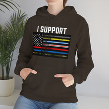 Load image into Gallery viewer, First Responders Flag - Hooded Sweatshirt
