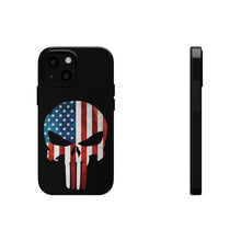 Load image into Gallery viewer, American Flag Punisher Skull - USA Phone Case
