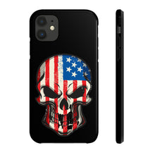 Load image into Gallery viewer, American Flag Skull - USA Phone Case
