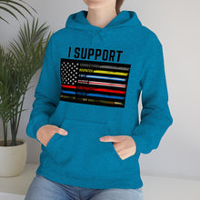 Load image into Gallery viewer, First Responders Flag - Hooded Sweatshirt
