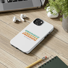 Load image into Gallery viewer, Obedience Creates Freedom - Christian Phone Case
