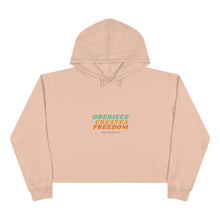 Load image into Gallery viewer, Obedience Creates Freedom - Crop Hoodie
